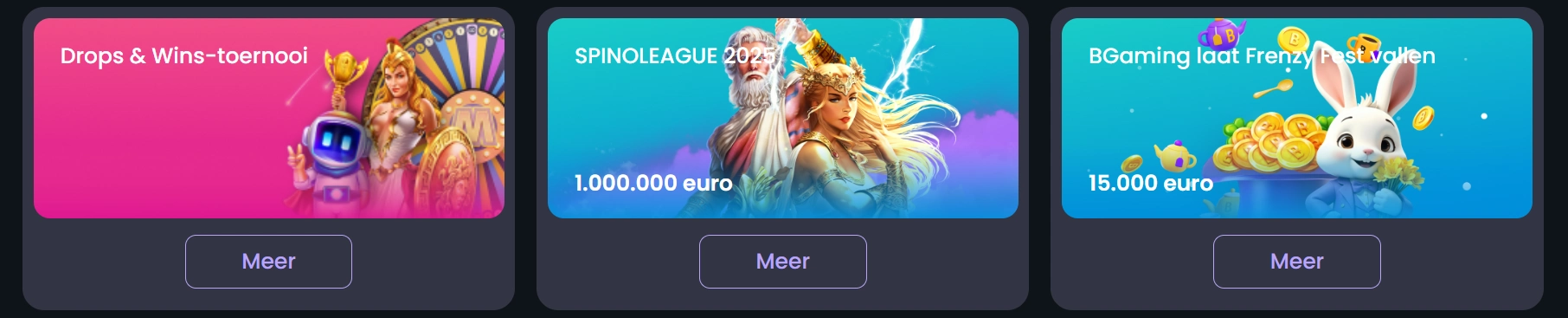 Bet Spino Casino promoties toernooien NL speel mee en win grote prijzen